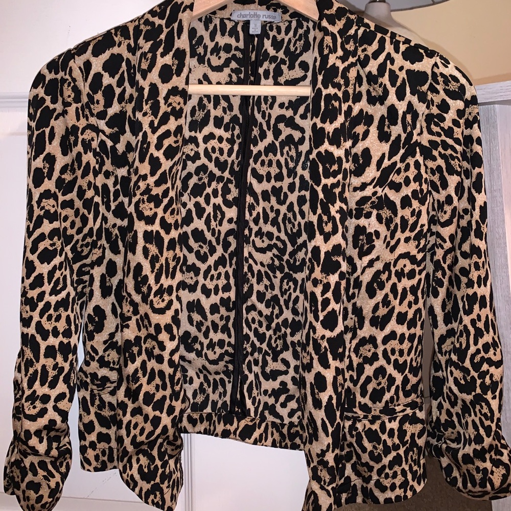 Charlotte Russe leopard blazer